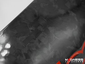 FIAT 500 Trunk Handle Cover - Carbon Fiber - Gloss Forged Carbon w/ Red Accent